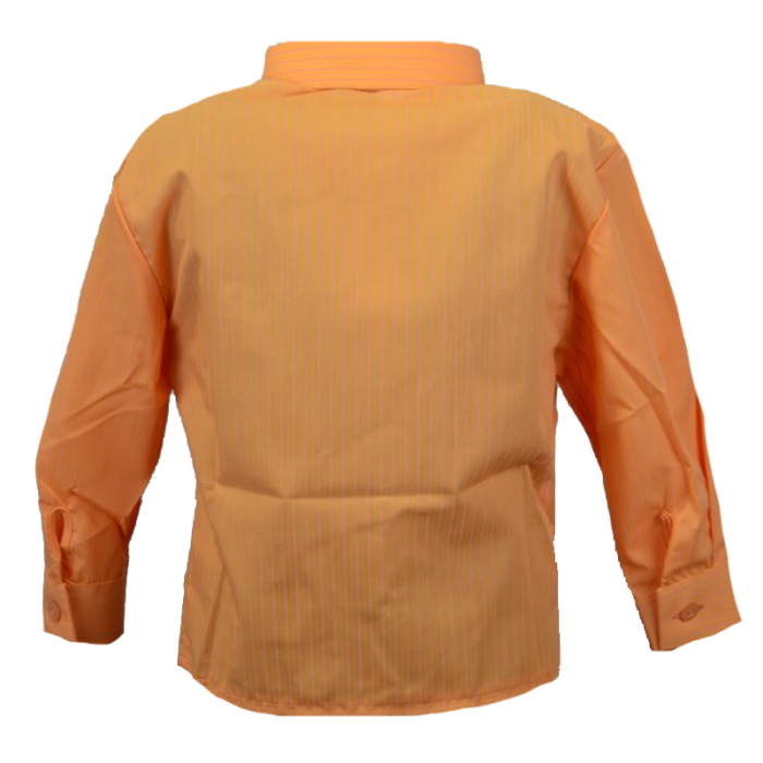 Camasa cu maneca lunga pentru baieti Mini Junior KSL-134C-74-cm, Portocaliu [2]