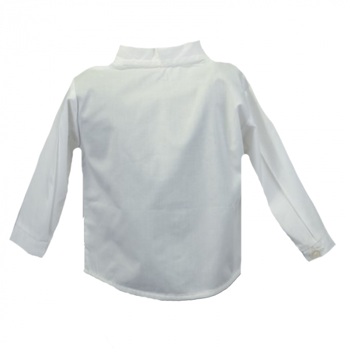 Camasa cu maneca lunga pentru baieti Mini Junior KSL-166C-74-cm, Alb [2]