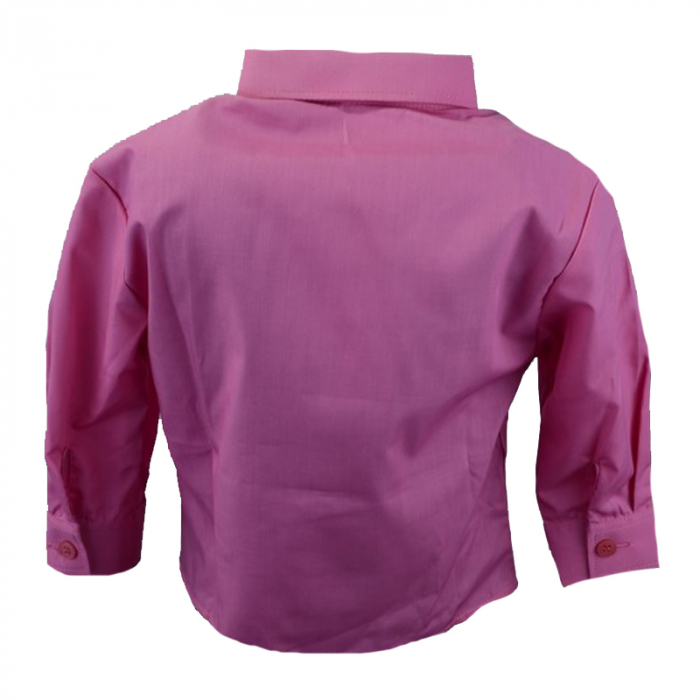 Camasa cu maneca lunga pentru baieti Mini Junior KSL-185C-68-cm, Roz [2]