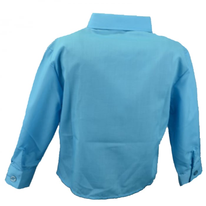 Camasa cu maneca lunga pentru baieti Mini Junior KSL-188C-68-cm, Albastru [2]
