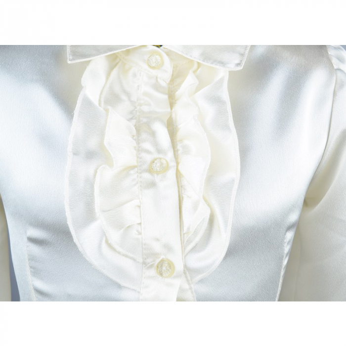 Camasa cu maneca lunga pentru fete Mini Junior CFMJ-10-128, Crem [3]