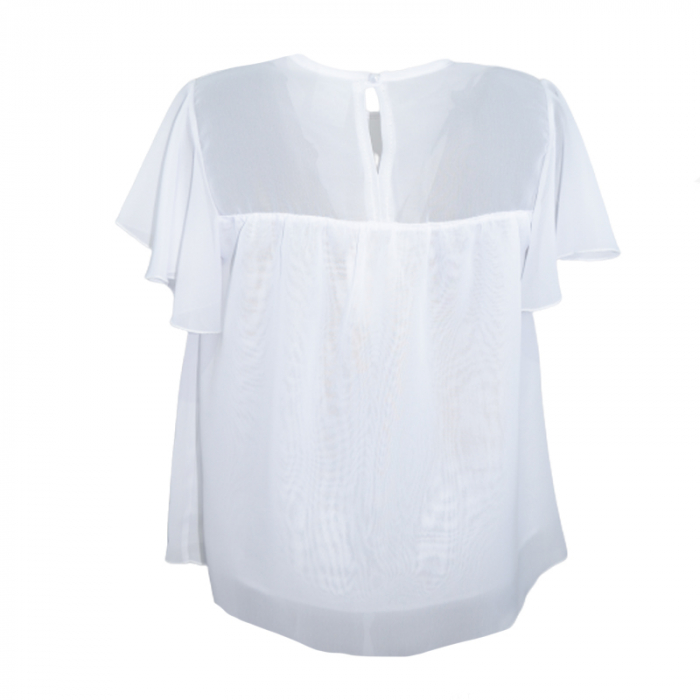 Camasa cu maneca scurta pentru fete Mini Junior IGM-17, Alb [2]