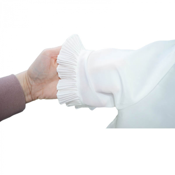 Bluza eleganta cu maneca scurta pentru fete Misslina 4903, Alb [4]