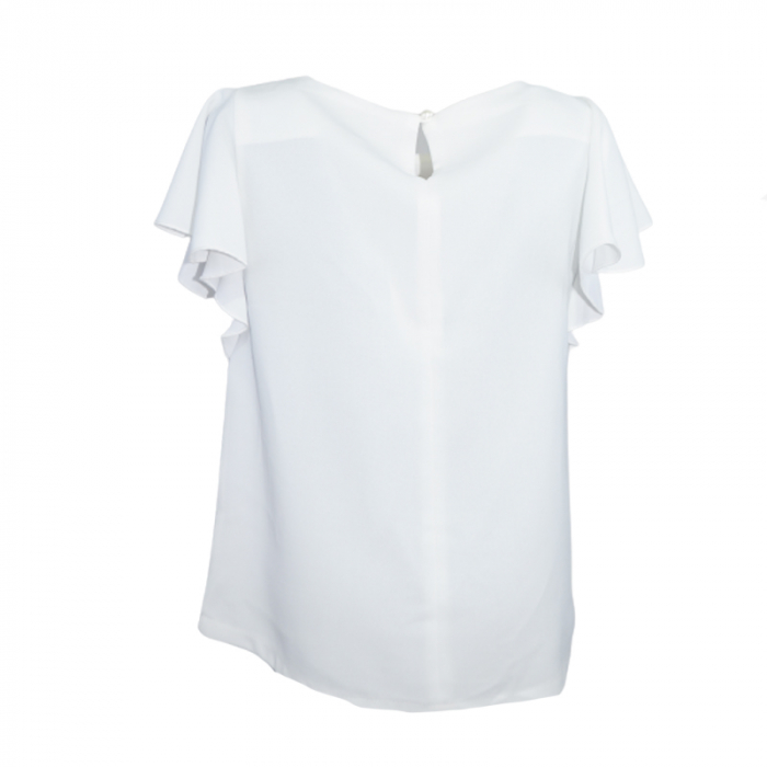 Bluza cu maneca scurta pentru fete Mini Junior IGM-15, Alb [2]