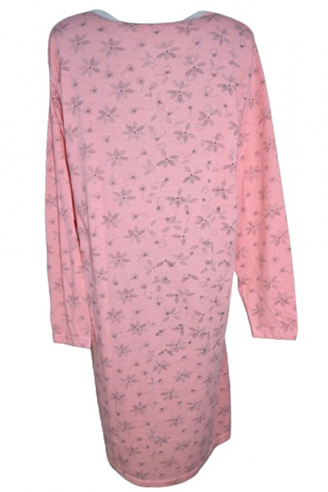 Camasa de noapte cu maneca lunga pentru alaptat 080315C, Coral [3]