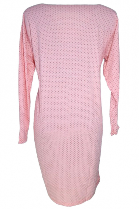 Camasa de noapte cu maneca lunga pentru alaptat Sevgi 201223-9, Camasa de noapte cu maneca lunga pentru alaptat Sevgi 201223-10, Coral [3]