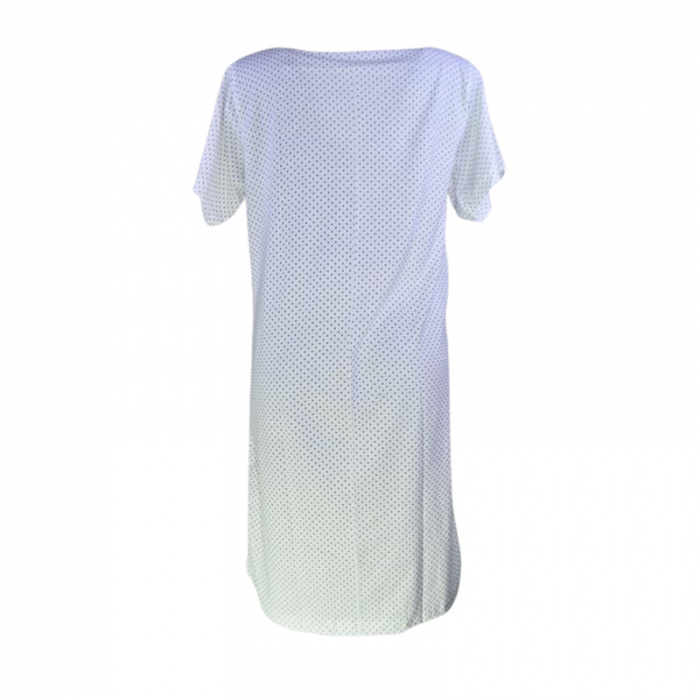 Camasa de noapte, cu maneca scurta, cu buline, pentru alaptat, Sevgi 3194A3, Alb [3]
