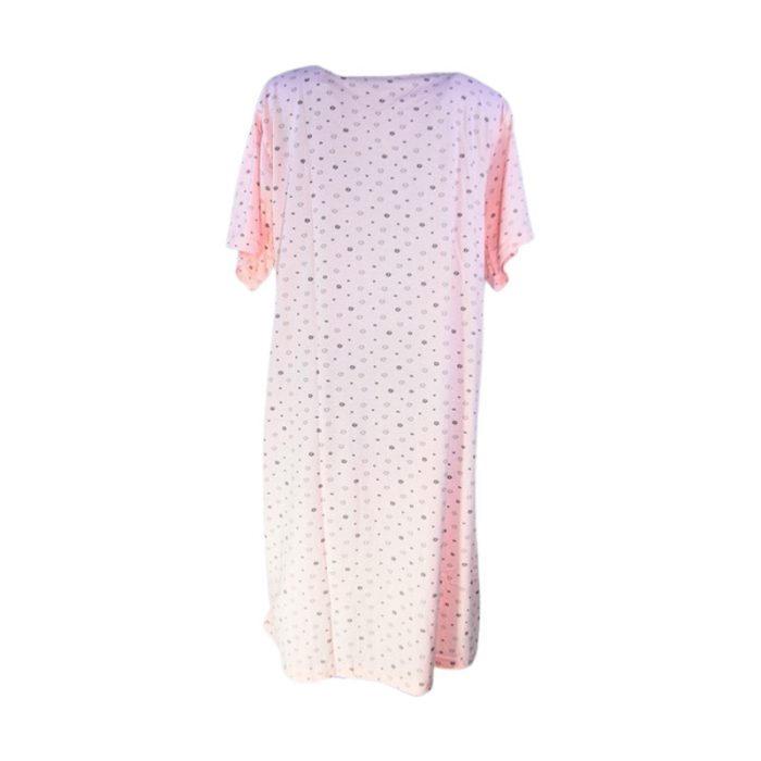 Camasa de noapte, cu maneca scurta, cu flori, pentru alaptat 3294C2, Coral [4]
