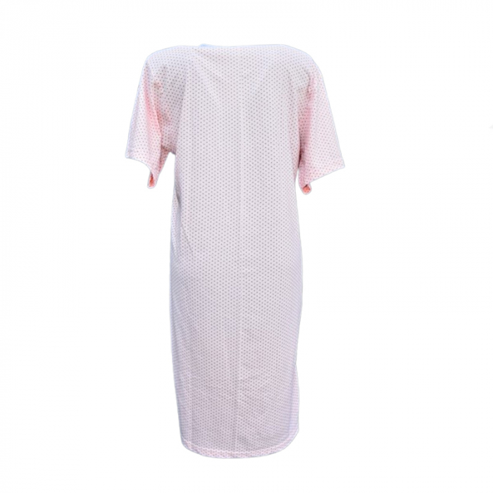 Camasa de noapte cu maneca scurta pentru alaptat Sevgi CAS-1, Roz [3]