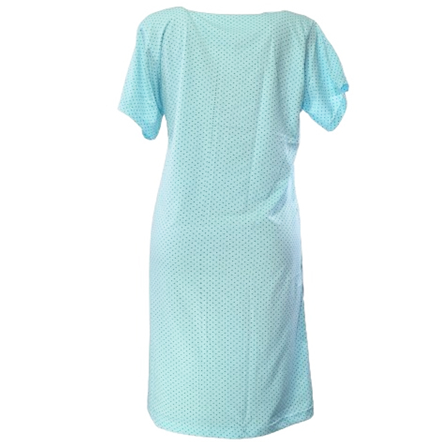 Camasa de noapte cu maneca scurta pentru alaptat Sevgi 3251A, Albastru [2]