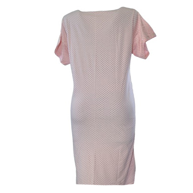 Camasa de noapte cu maneca scurta pentru alaptat Sevgi 3251R, Roz [2]
