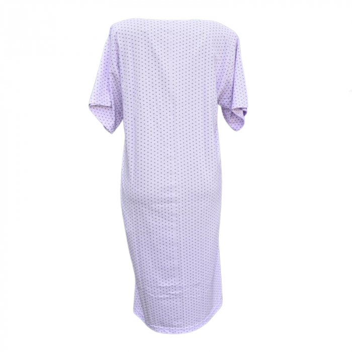 Camasa de noapte cu maneca scurta pentru alaptat Sevgi CAS-3194, Mov [3]
