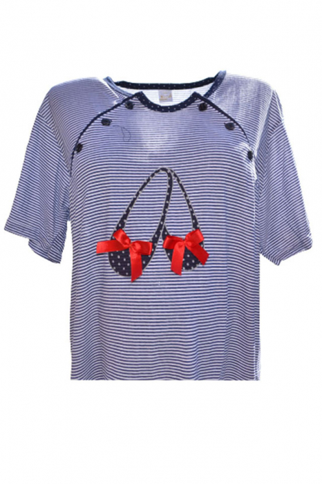 Camasa de noapte pentru alaptat Sevgi 3201B-2XL, Bleumarin [2]