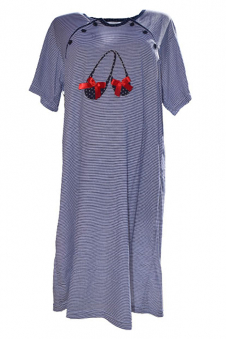 Camasa de noapte pentru alaptat Sevgi 3201B-2XL, Bleumarin [1]