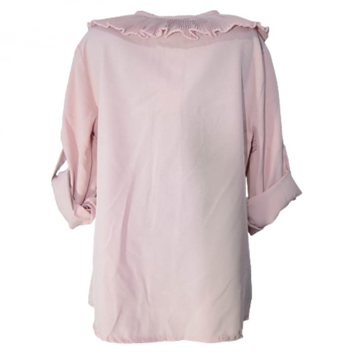 Camasa eleganta cu maneca lunga pentru fete Misslina 4628-R, Roz [3]