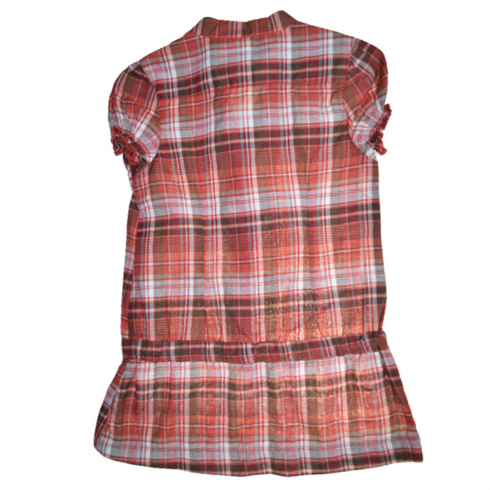 Camasa eleganta cu maneca scurta pentru fete Wenice BB117005-1, Rosu [2]