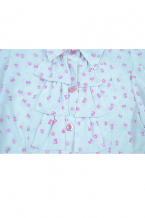 Camasa cu maneca scurta pentru fete MB Hanna MBH-003-140, Alb [2]