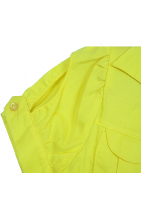 Camasa cu maneca scurta pentru fete MB Hanna MBH-006-38786-140, Galben [3]