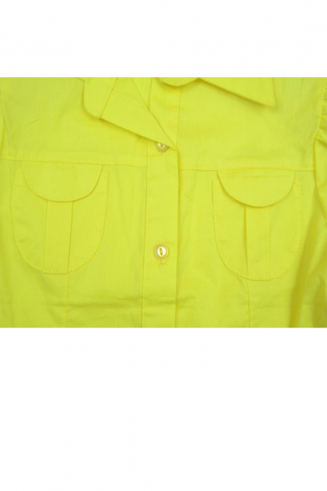 Camasa cu maneca scurta pentru fete MB Hanna MBH-006-38786-140, Galben [2]