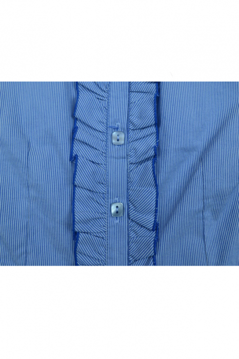 Camasa cu maneca scurta pentru fete Mikrus MKF-001-98, Albastru [2]