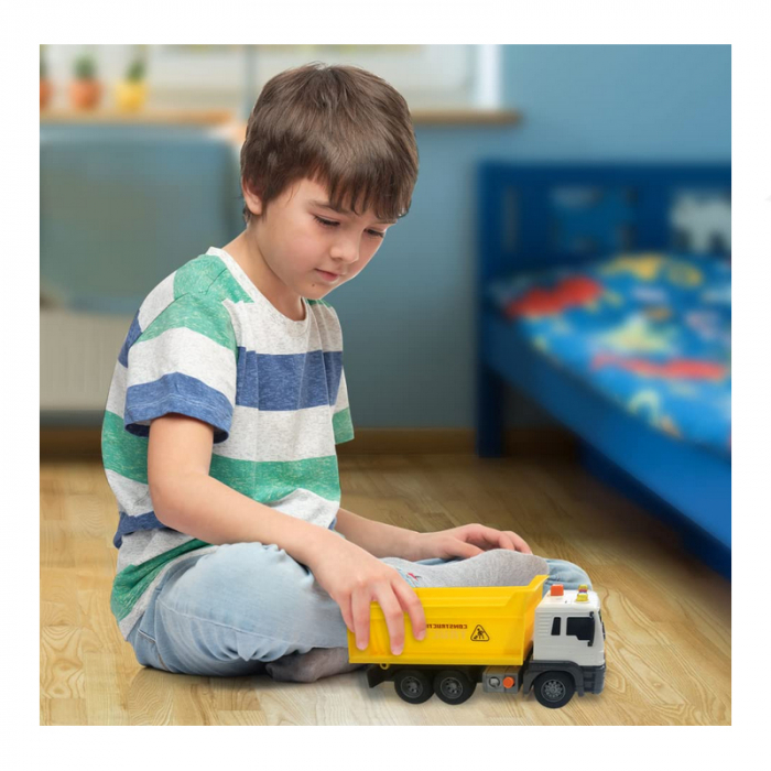 Basculanta de jucarie cu sunete si lumini Mini Junior 126857, Galben [5]