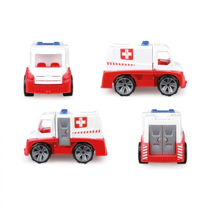 Ambulanta cu figurina pentru copii Lena Truxx 869701, Rosu [3]