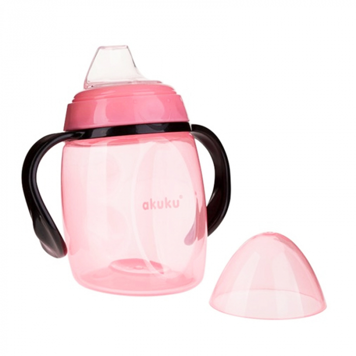 Cana cu cioc moale din silicon 280 ml Akuku A0429, Roz [2]