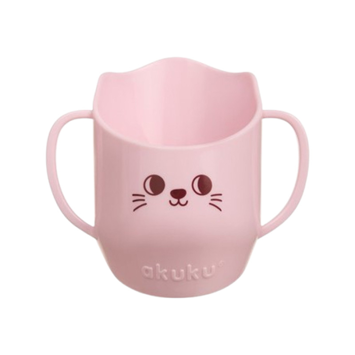 Cana ergonomica pentru copii, pentru a invata sa bea, 150 ml Akuku, A0696, Roz [1]