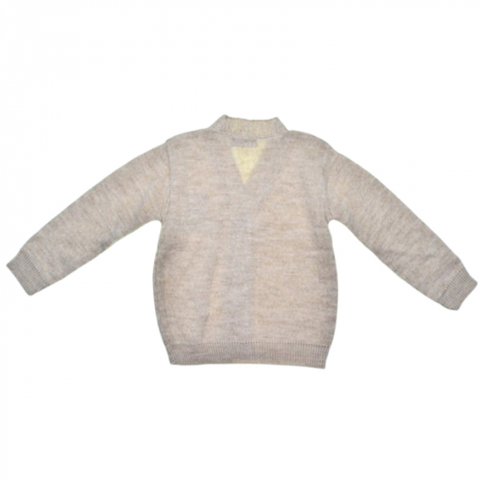 Cardigan cu maneca lunga, pentru baieti, Mini Junior, CRG2808C, Crem [2]