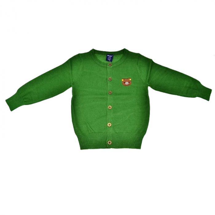 Cardigan cu maneca lunga pentru baieti Mini Junior CRDMJ-1, Verde [1]