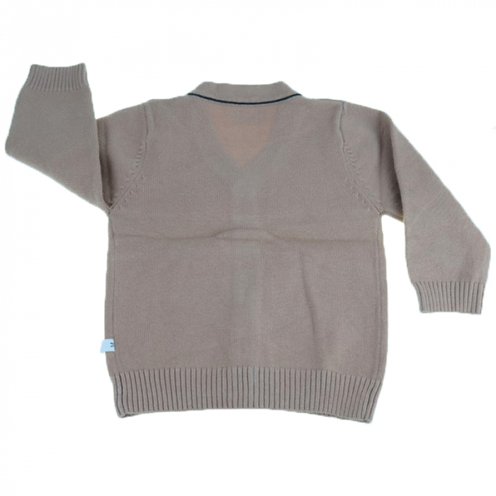 Cardigan cu maneca lunga pentru baieti Vitamins 322B_62 cm, Bej [3]