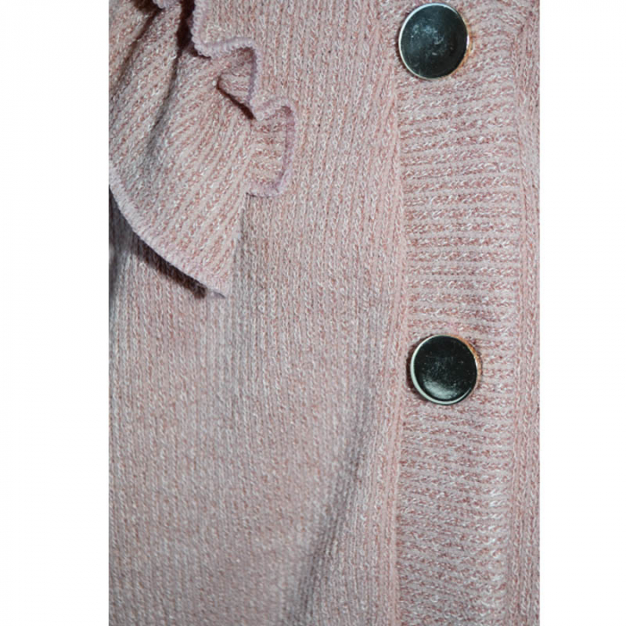 Cardigan cu maneca lunga pentru fete DHenim D1286-R, Roz [3]