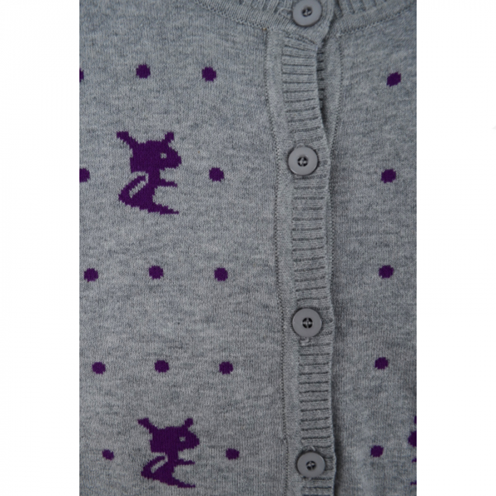 Cardigan cu maneca lunga pentru fete Happy House BL-364-104, Gri [4]