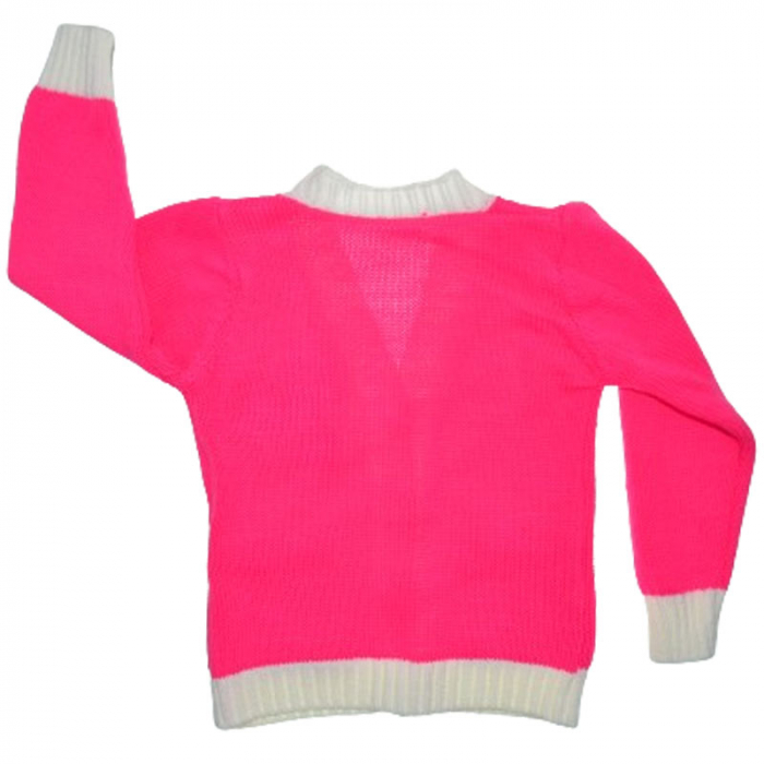 Cardigan cu maneca lunga pentru fete New Collection 2324F, Fucsia [2]