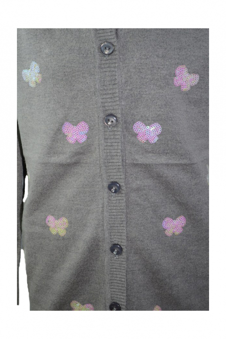Cardigan cu maneca lunga pentru fete Happy House BL-283G-104, Gri [3]