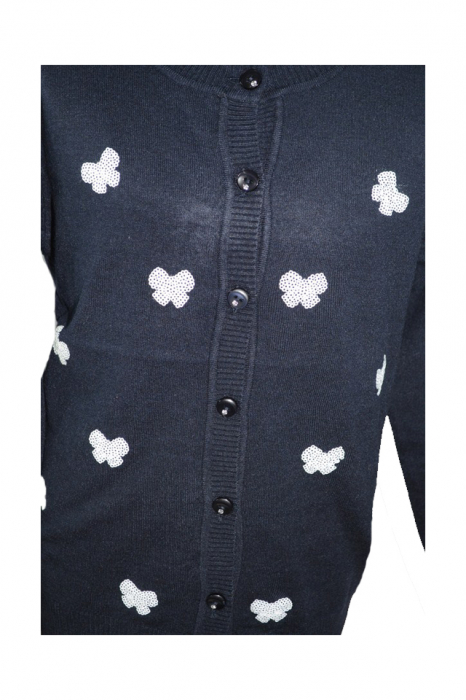 Cardigan cu maneca lunga pentru fete Happy House BL-283B-104, Bleumarin [2]