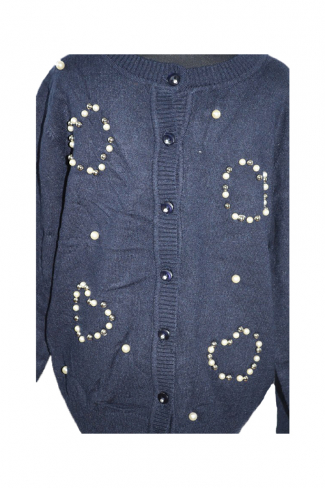 Cardigan cu maneca lunga pentru fete Happy House BL-301B-104, Bleumarin [3]