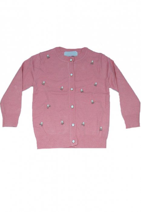 Cardigan cu maneca lunga pentru fete Happy House BL298R-98, Roz [1]