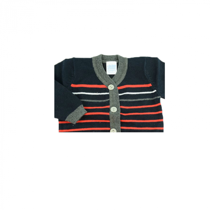 Cardigan cu maneca lunga pentru baieti Vitamins TR-002-74, Bleumarin [2]