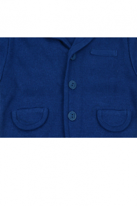 Cardigan cu maneca lunga pentru baieti Christopher Baby Club 4822A-80, Albastru [4]