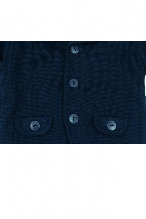 Cardigan cu maneca lunga pentru baieti Christopher Baby Club 4822B-80, Bleumarin [4]