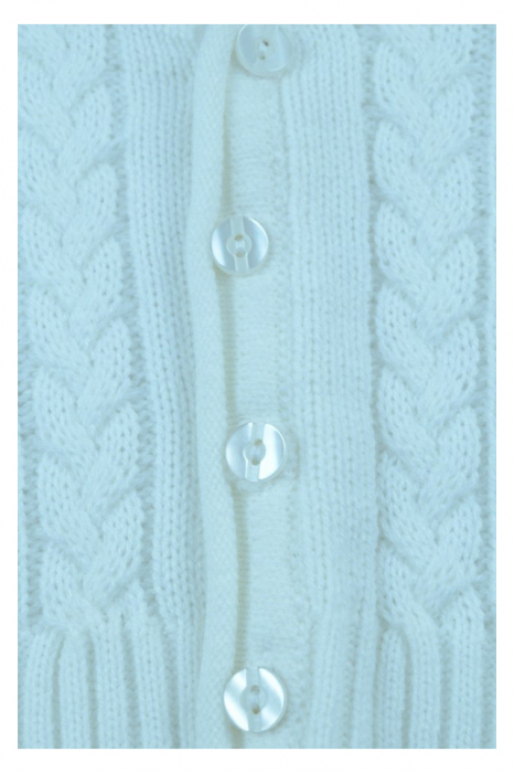 Cardigan cu maneca lunga pentru baieti Christopher Baby Club CBC3-62-cm, Alb [2]