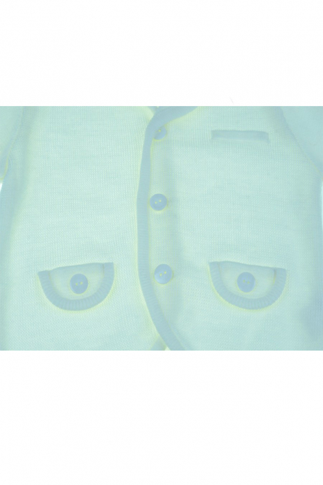 Cardigan cu maneca lunga pentru baieti Christopher Baby Club CBC4-80-cm, Alb [2]