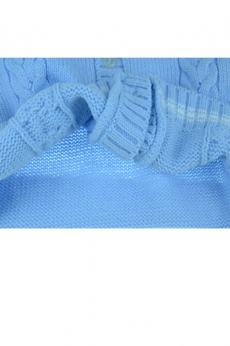 Cardigan cu maneca lunga pentru baieti Marika CFM3-80-cm, Albastru [3]