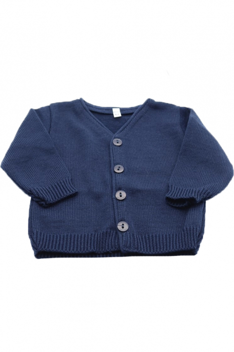 Cardigan cu maneca lunga pentru baieti Mini Junior JRS2B-80, Gri [1]