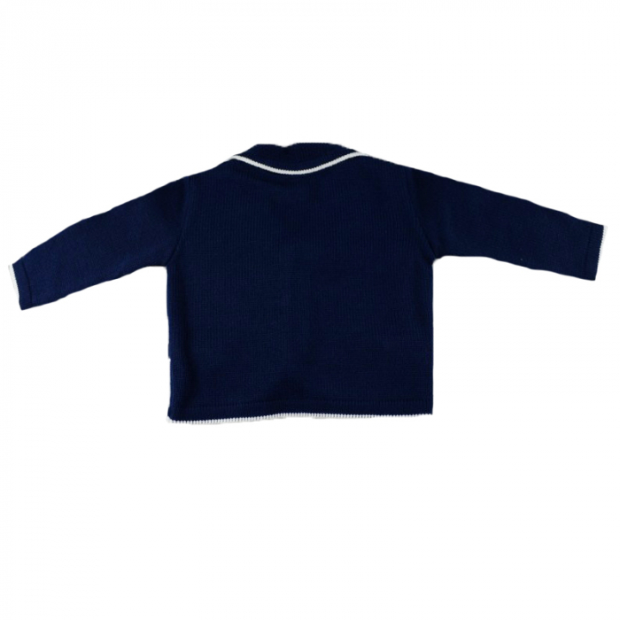 Cardigan cu maneca lunga pentru baieti Mini Junior MAR2-B-68, Bleumarin [2]