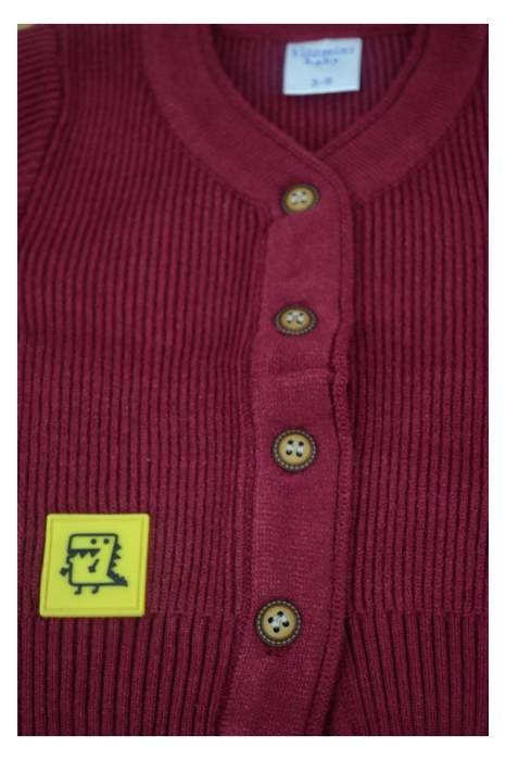 Cardigan cu maneca lunga pentru baieti Vitamins PLV20B-74, Bordo [2]