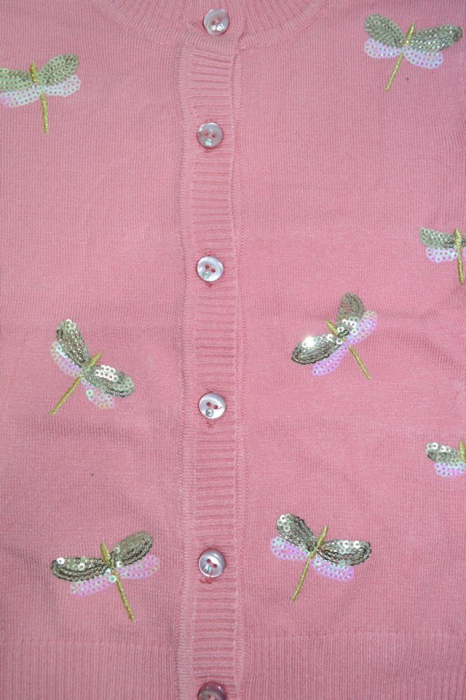 Cardigan cu maneca lunga pentru fete Happy House BL-272-R-80, Roz [2]