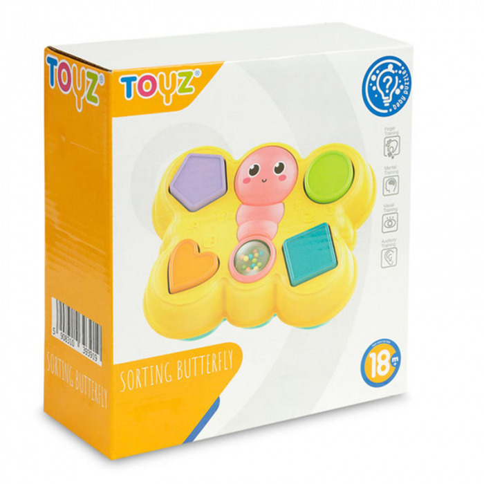 Jucarie interactiva Butterfly Sorter pentru copii Toyz 393919, Multicolor [3]
