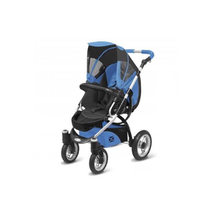 Carucior 2 in 1 BabyActive Elipso Fresh BAE-1A, Albastru [2]
